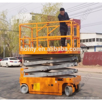 Gebrauchtwagen Mini Scherenhebebühne zum Verkauf / kleine Plattform Scherenhebebühne China mit CE